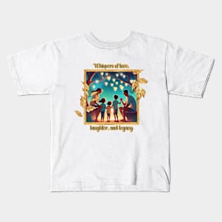 Family: Whispers of Love, Laughter, and Legacy Kids T-Shirt